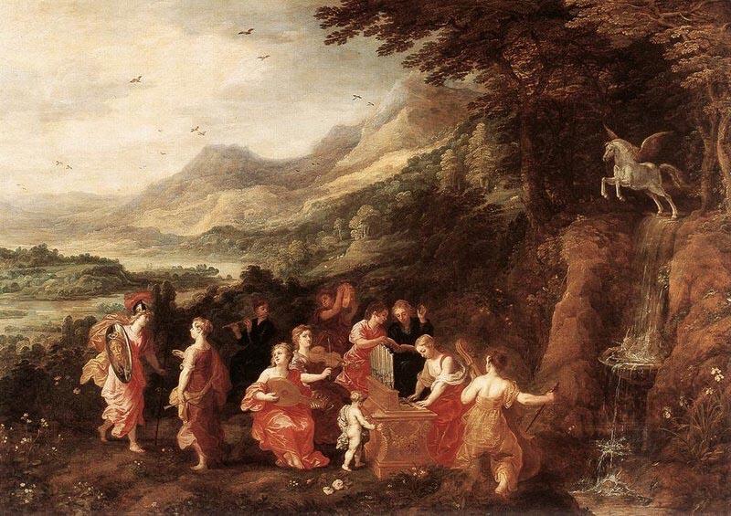 Joos de Momper Helicon or Minerva's Visit to the Muses oil painting picture